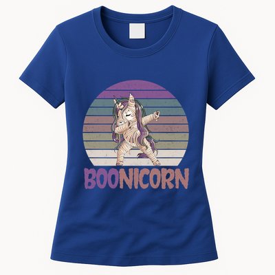 Boonicorn Ghost Unicorn Boo Retro Halloween Cool Gift Womens T-Shirt