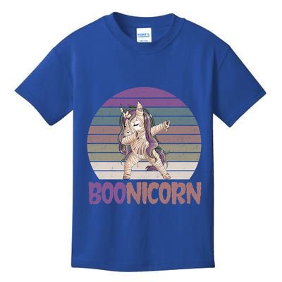 Boonicorn Ghost Unicorn Boo Retro Halloween Cool Gift Kids T-Shirt