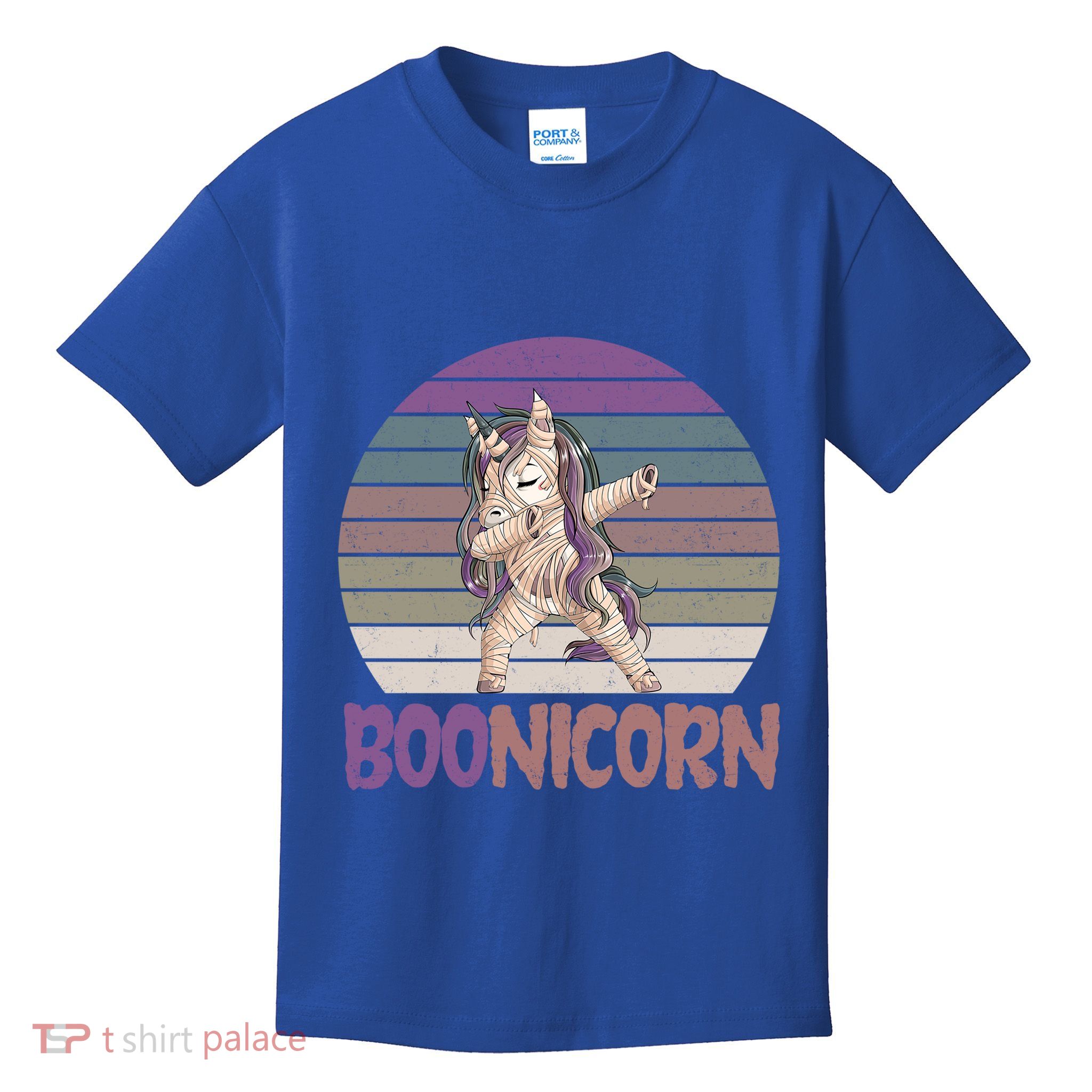 Boonicorn Ghost Unicorn Boo Retro Halloween Cool Gift Kids T-Shirt