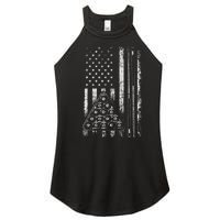 Billiard Game Usa American Flag Pool Player Sports Lover Women's Perfect Tri Rocker Tank