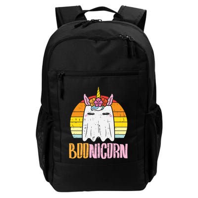 Boonicorn Ghost Unicorn Boo Retro Halloween Gift Backpack