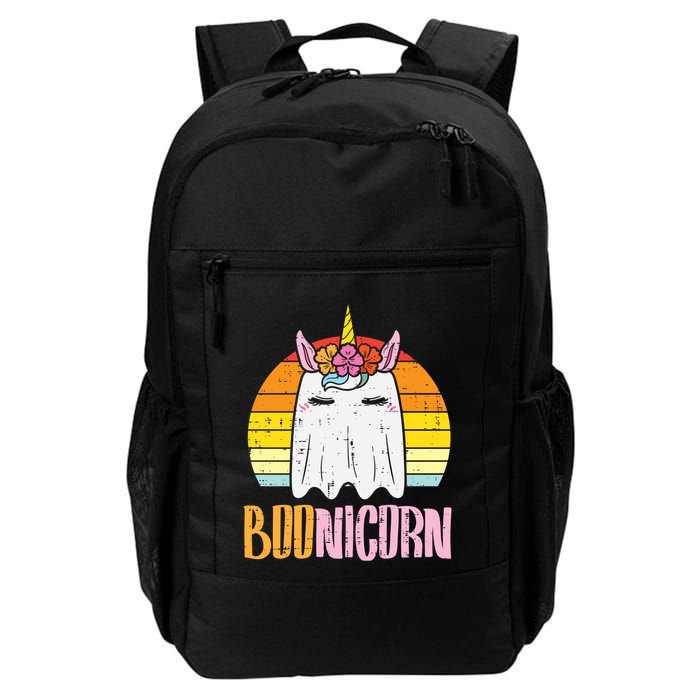 Boonicorn Ghost Unicorn Boo Retro Halloween Gift Backpack