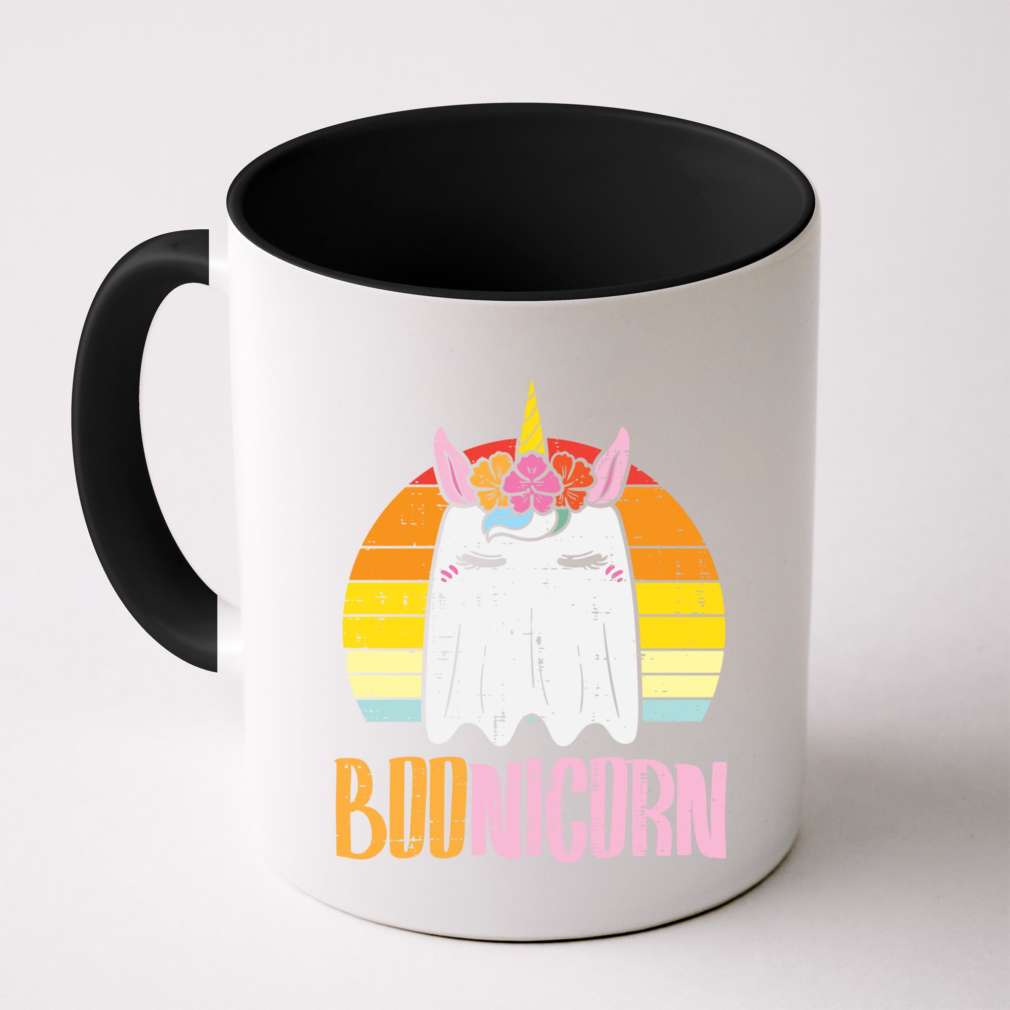 Boonicorn Ghost Unicorn Boo Retro Halloween Gift Mug