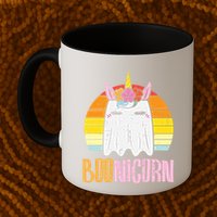 Boonicorn Ghost Unicorn Boo Retro Halloween Gift Mug