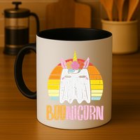 Boonicorn Ghost Unicorn Boo Retro Halloween Gift Mug