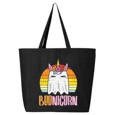 Boonicorn Ghost Unicorn Boo Retro Halloween Gift 25L Jumbo Tote
