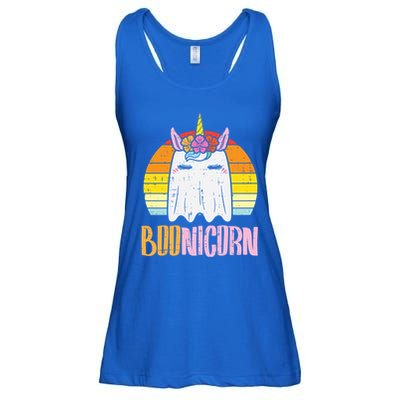 Boonicorn Ghost Unicorn Boo Retro Halloween Gift Ladies Essential Flowy Tank