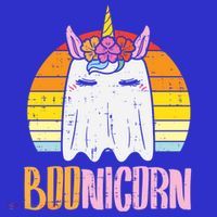 Boonicorn Ghost Unicorn Boo Retro Halloween Gift Magnet