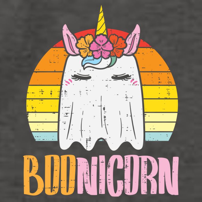 Boonicorn Ghost Unicorn Boo Retro Halloween Gift Vector Backpack