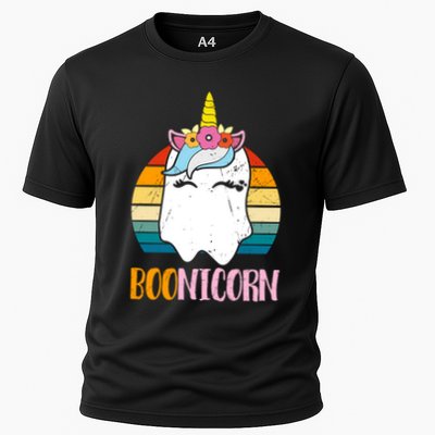 Boonicorn Ghost Unicorn Boo Retro Halloween Gift Performance Shirt