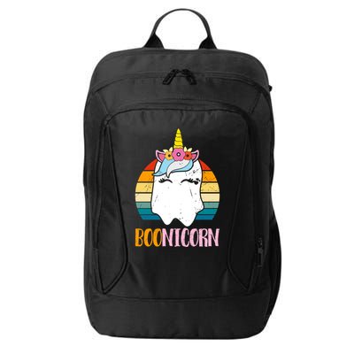 Boonicorn Ghost Unicorn Boo Retro Halloween Gift City Backpack