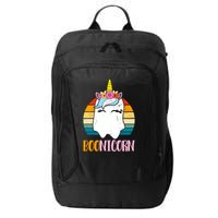 Boonicorn Ghost Unicorn Boo Retro Halloween Gift City Backpack