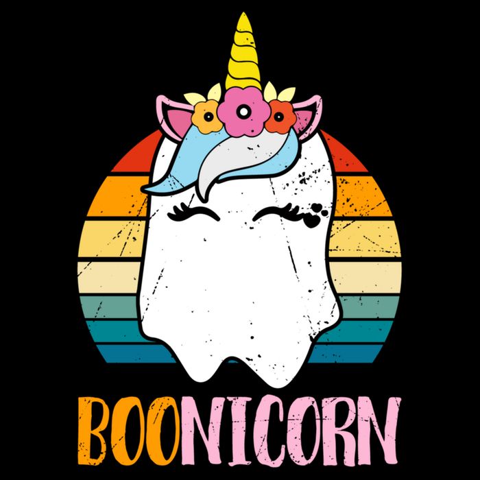 Boonicorn Ghost Unicorn Boo Retro Halloween Gift City Backpack