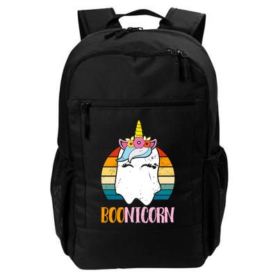 Boonicorn Ghost Unicorn Boo Retro Halloween Gift Backpack