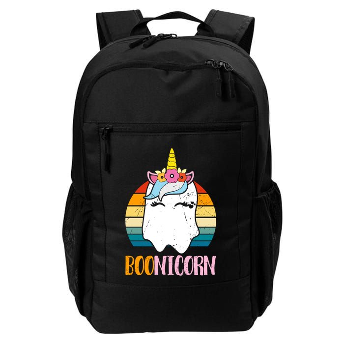Boonicorn Ghost Unicorn Boo Retro Halloween Gift Backpack