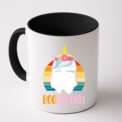 Boonicorn Ghost Unicorn Boo Retro Halloween Gift Mug