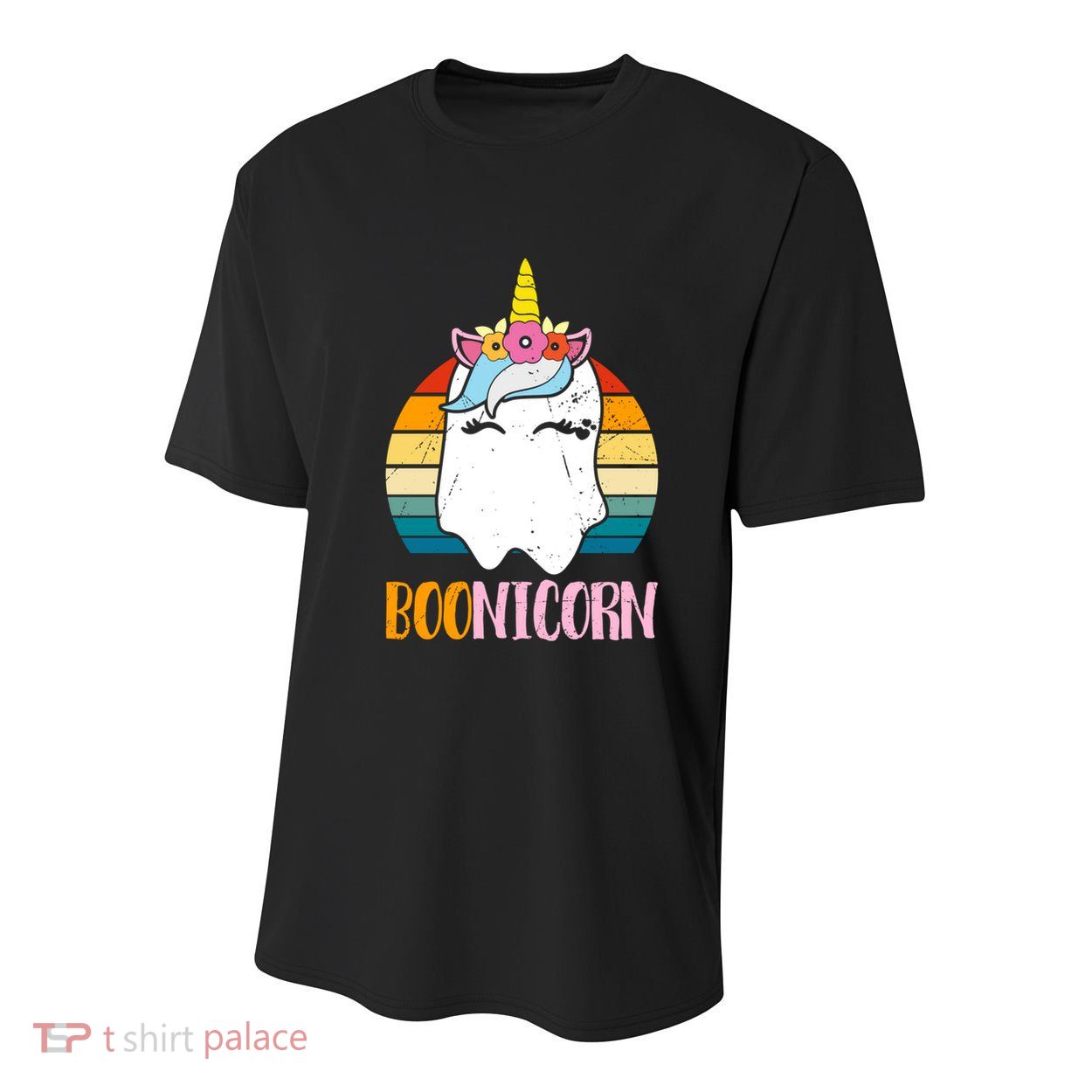 Boonicorn Ghost Unicorn Boo Retro Halloween Gift Youth Performance Sprint T-Shirt