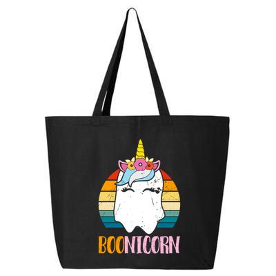 Boonicorn Ghost Unicorn Boo Retro Halloween Gift 25L Jumbo Tote