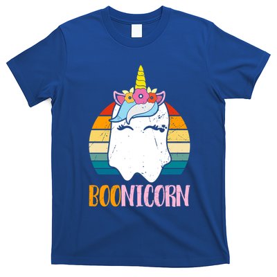 Boonicorn Ghost Unicorn Boo Retro Halloween Gift T-Shirt