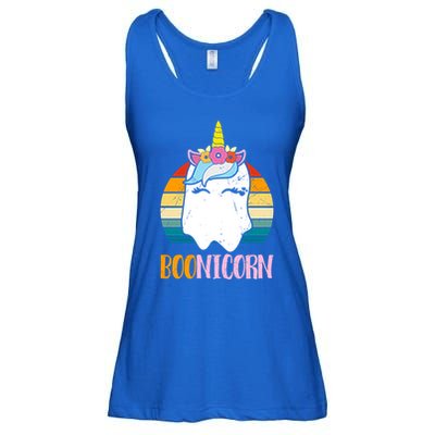 Boonicorn Ghost Unicorn Boo Retro Halloween Gift Ladies Essential Flowy Tank