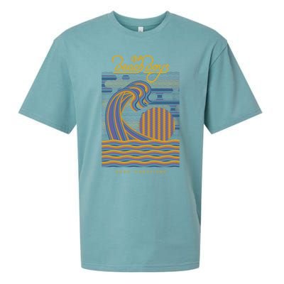 Beach Good Vibrations Gift Sueded Cloud Jersey T-Shirt