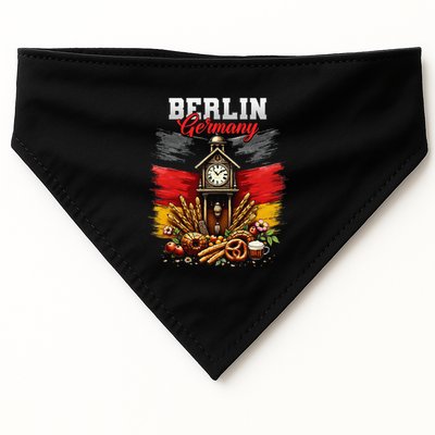 Berlin Germany Vacation Travel Souvenir German Flag USA-Made Doggie Bandana