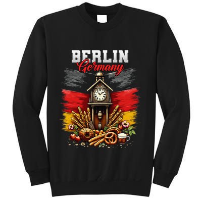 Berlin Germany Vacation Travel Souvenir German Flag Sweatshirt