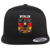 Berlin Germany Vacation Travel Souvenir German Flag Flatbill Hat