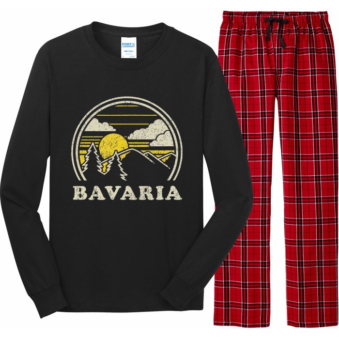 Bavaria Germany Vintage Hiking Mountains Long Sleeve Pajama Set