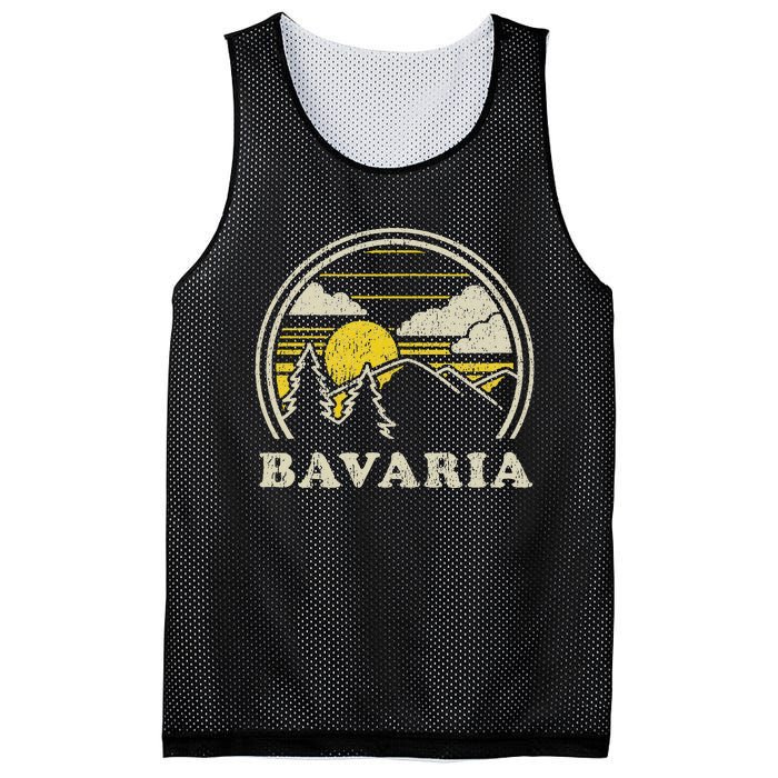 Bavaria Germany Vintage Hiking Mountains Mesh Reversible Basketball Jersey Tank