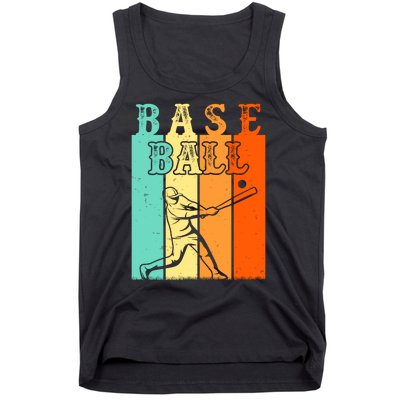 Baseball Game Vintage Retro Baseball Gift Tank Top