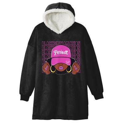 Black Girl Variation Hyper Violet 4s Matching Hooded Wearable Blanket