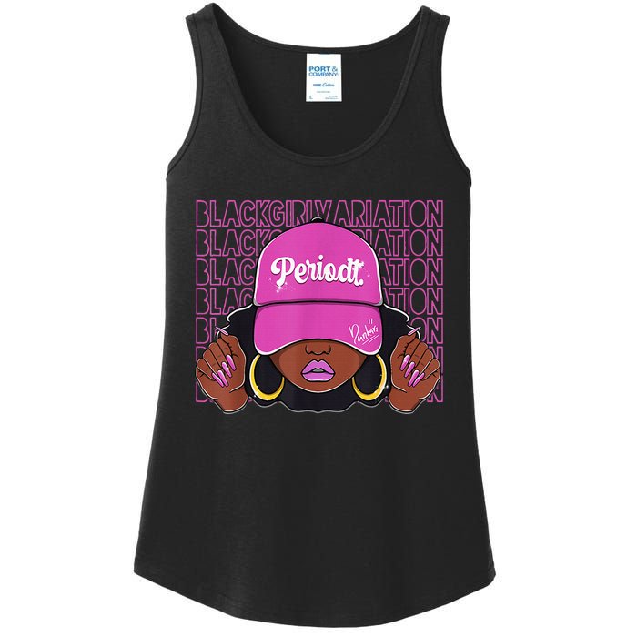 Black Girl Variation Hyper Violet 4s Matching Ladies Essential Tank