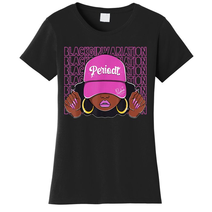 Black Girl Variation Hyper Violet 4s Matching Women's T-Shirt