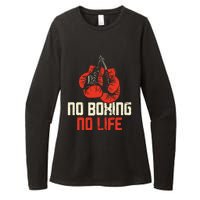 Boxing Gloves Vintage No Boxing No Life Gift Womens CVC Long Sleeve Shirt