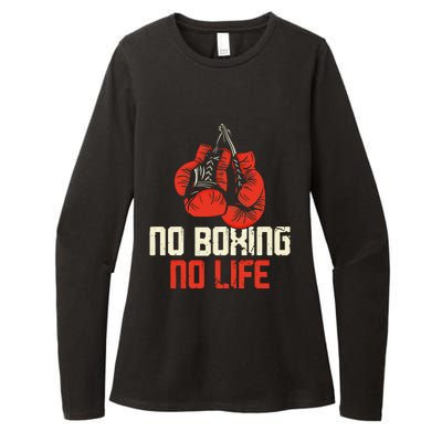 Boxing Gloves Vintage No Boxing No Life Gift Womens CVC Long Sleeve Shirt