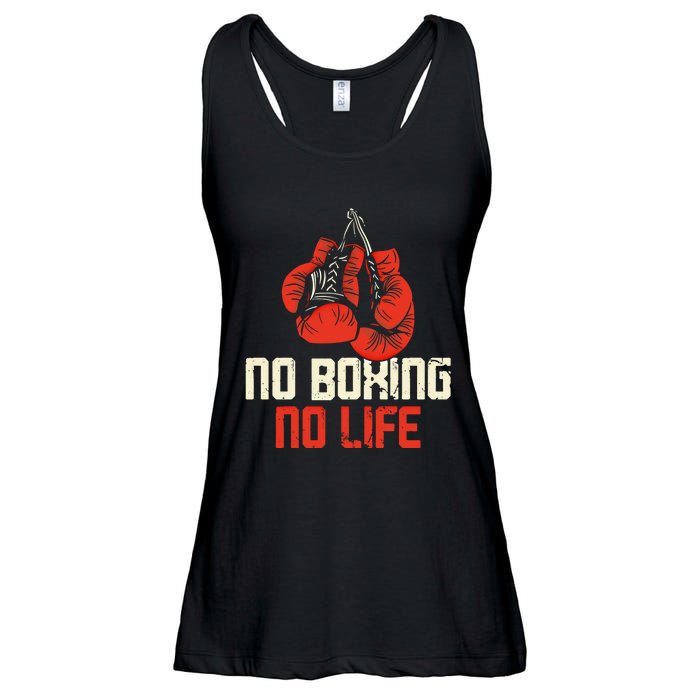 Boxing Gloves Vintage No Boxing No Life Gift Ladies Essential Flowy Tank