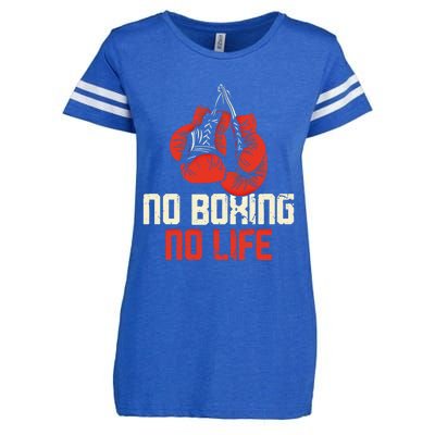 Boxing Gloves Vintage No Boxing No Life Gift Enza Ladies Jersey Football T-Shirt