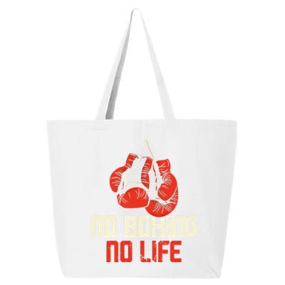 Boxing Gloves Vintage No Boxing No Life Gift 25L Jumbo Tote