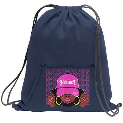 Black Girl Variation Hyper Violet 4s Matching Sweatshirt Cinch Pack Bag