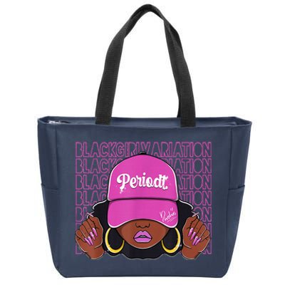 Black Girl Variation Hyper Violet 4s Matching Zip Tote Bag