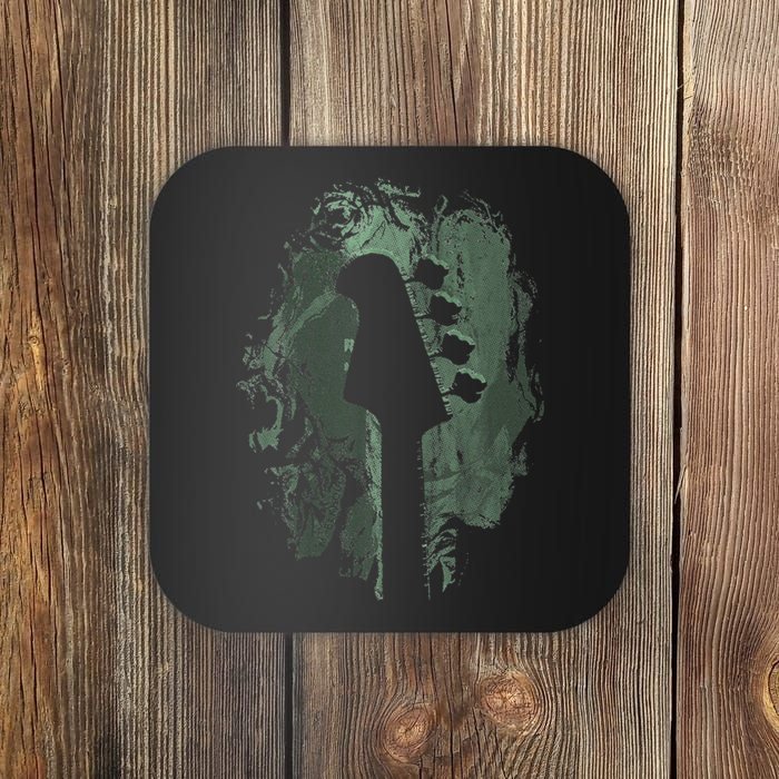 Bass Guitar Vintage Retro Funny Bass Player Bassist Coaster