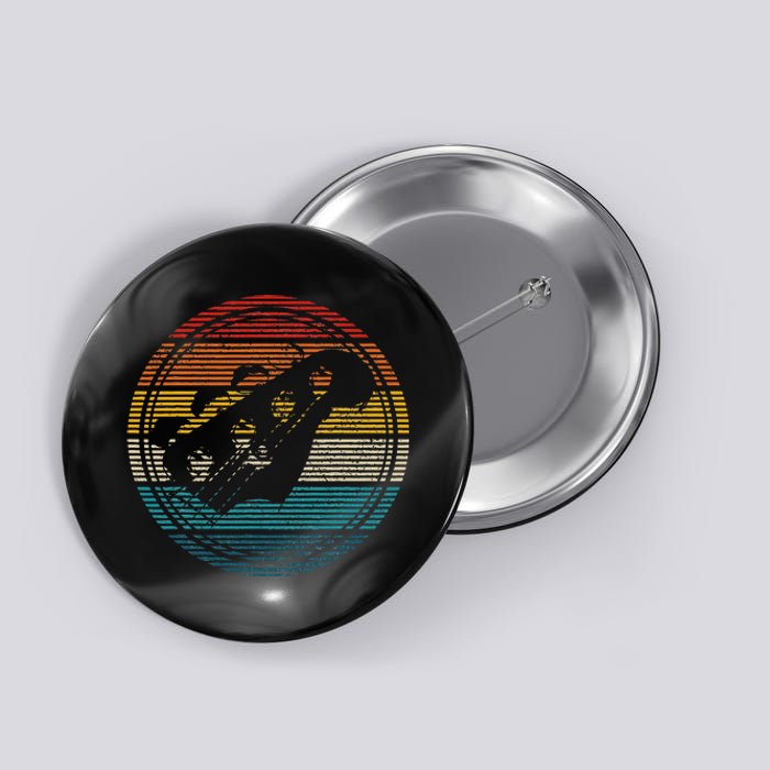 Bass Guitar Vintage Retro Funny Bass Player Bassist Button