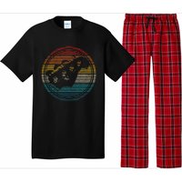 Bass Guitar Vintage Retro Funny Bass Player Bassist Pajama Set