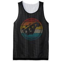 Bass Guitar Vintage Retro Funny Bass Player Bassist Mesh Reversible Basketball Jersey Tank