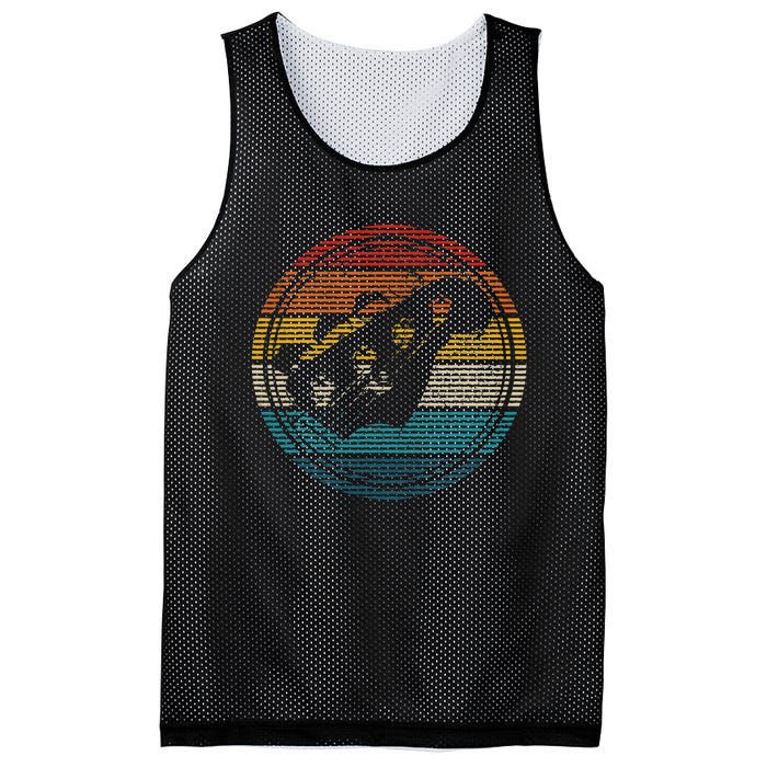 Bass Guitar Vintage Retro Funny Bass Player Bassist Mesh Reversible Basketball Jersey Tank