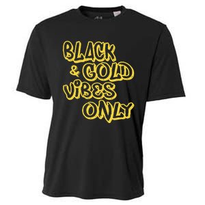 Black Gold Vibes Only Cooling Performance Crew T-Shirt