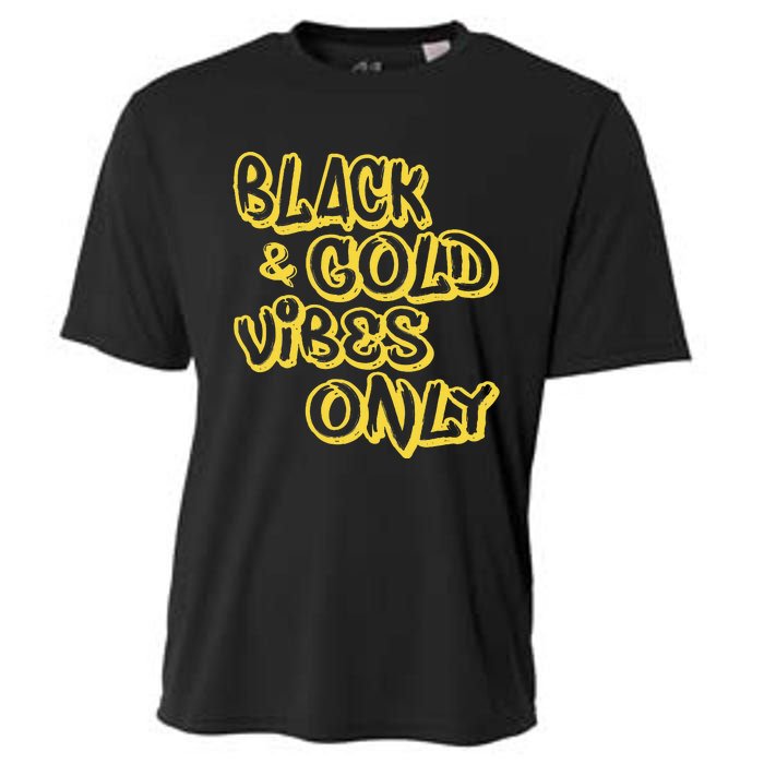 Black Gold Vibes Only Cooling Performance Crew T-Shirt