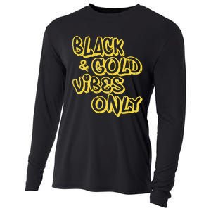 Black Gold Vibes Only Cooling Performance Long Sleeve Crew