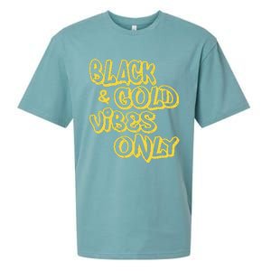 Black Gold Vibes Only Sueded Cloud Jersey T-Shirt